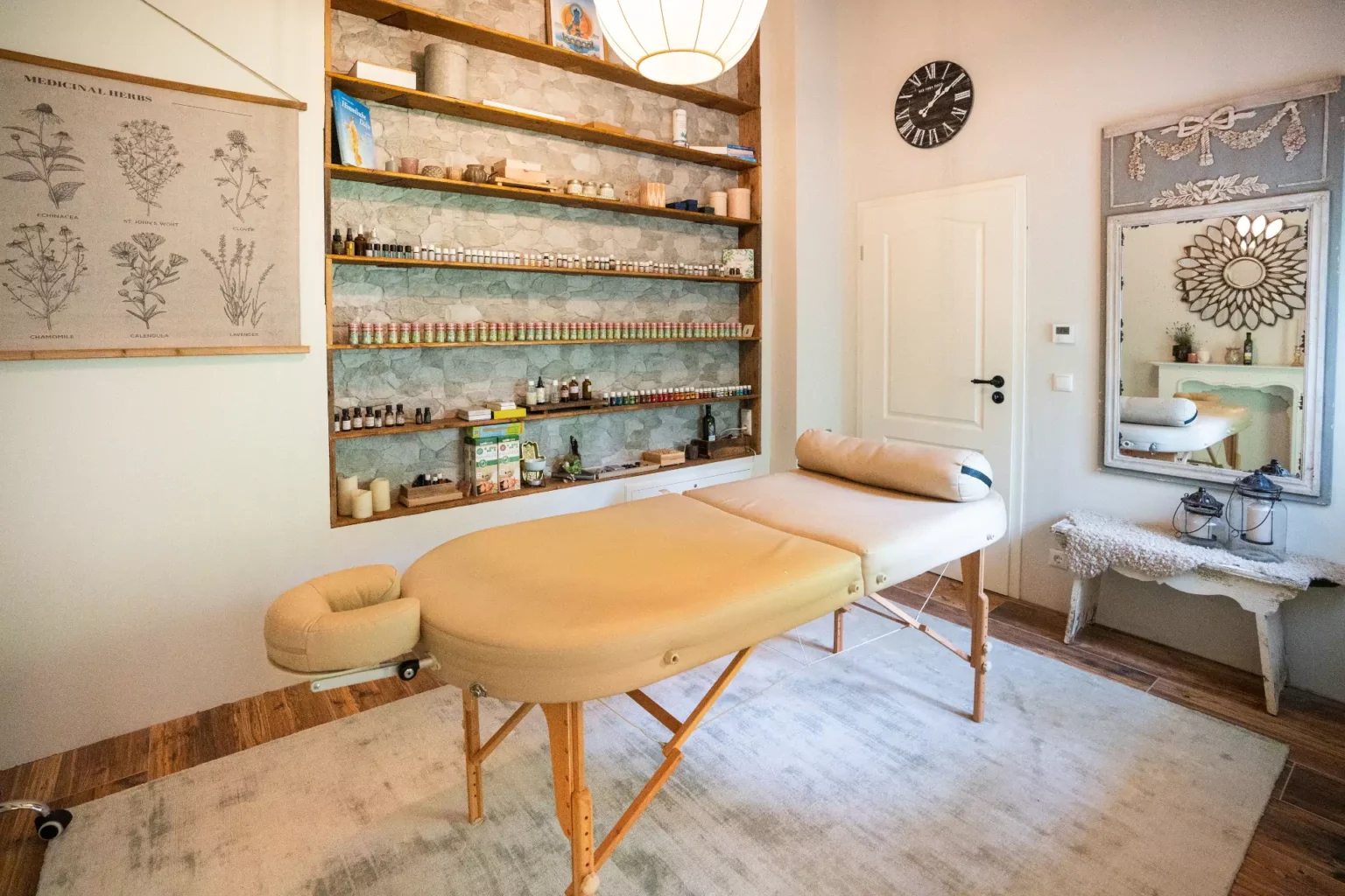 Der Massage-Raum des Aroma Cottage